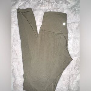 GREEN NEW LULU LEMON LEGGINGS